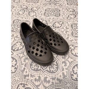 Vans Kids Slip On Water Shoes Black Square Cutout Clogs Size K3